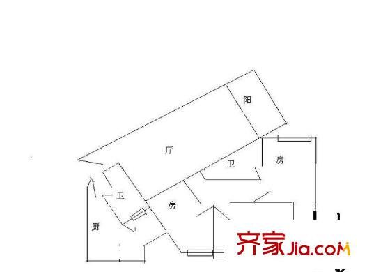 五山花园 0室 户型图