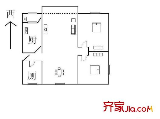 五山花园 0室 户型图