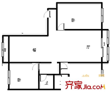 金環(huán)里戶型圖戶型圖 3室2廳2衛(wèi)1廚