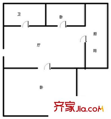 金環(huán)里戶型圖戶型圖 2室1廳1衛(wèi)1廚