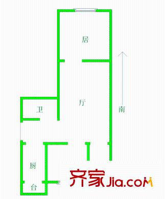 佳寧里戶型圖戶型圖 2室1廳1衛(wèi)1廚