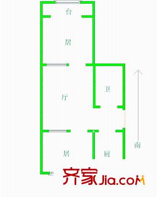 佳寧里戶型圖戶型圖 2室1廳1衛(wèi)1廚
