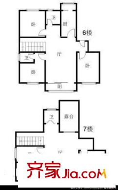 桂荷園戶型圖戶型圖 5室2廳1衛(wèi)1廚