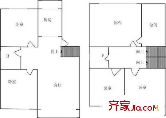 桂荷園戶型圖戶型圖 4室1廳1衛(wèi)1廚