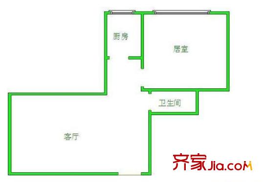 誼城公寓 0室 戶型圖