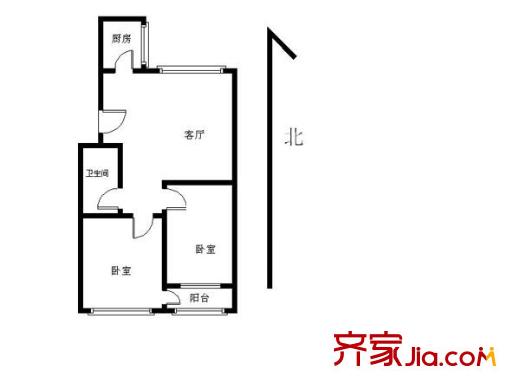 居華里 2室 戶型圖