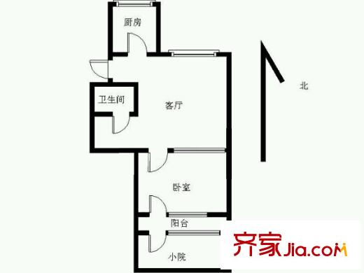 居華里 1室 戶型圖