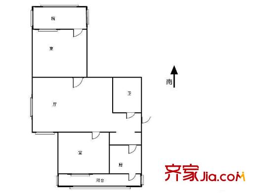 瑩華里戶型圖戶型圖 2室1廳1衛(wèi)1廚