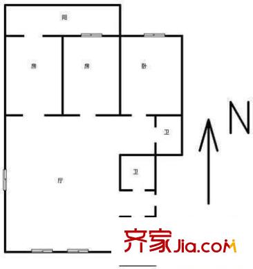 安華里戶型圖戶型圖 3室1廳2衛(wèi)1廚