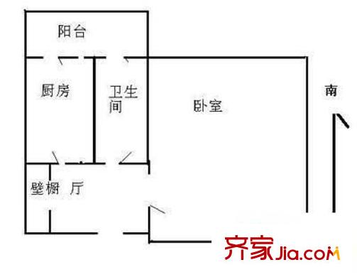 安華里戶型圖戶型圖 1室1廳1衛(wèi)1廚