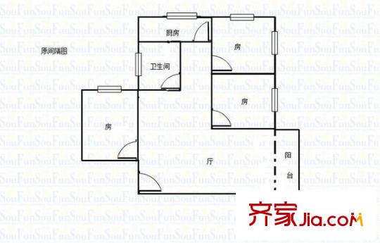南方花园 0室 户型图