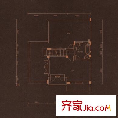 檀府戶型圖H2戶型三層 1室1衛(wèi)