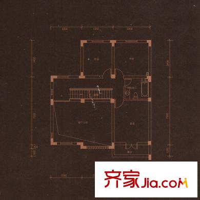 檀府戶型圖H2戶型二層 3室1衛(wèi)