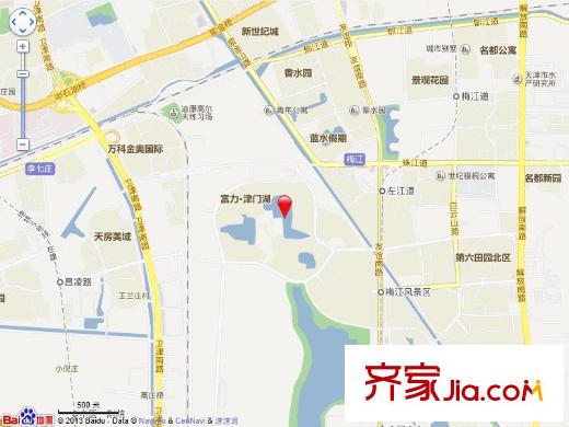 富力津門湖別墅交通圖