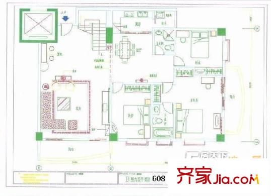 天一新村户型图5室2厅户型图