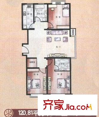 麥迪遜廣場戶型圖戶型圖 3室2廳2衛(wèi)