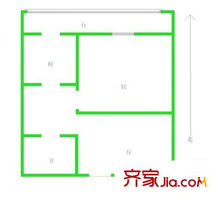 華陽里戶型圖戶型圖 1室1廳1衛(wèi)1廚