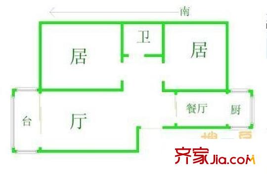 純美公寓戶型圖戶型圖 2室