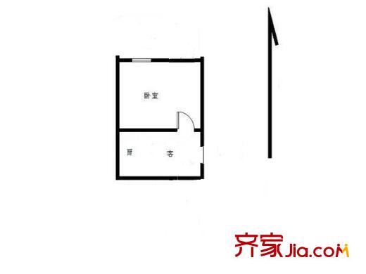 昌寧南里 1室 戶型圖