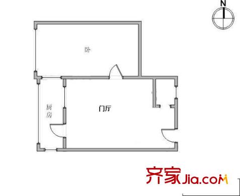 鶴園北里戶型圖戶型圖 1室1廳1衛(wèi)1廚