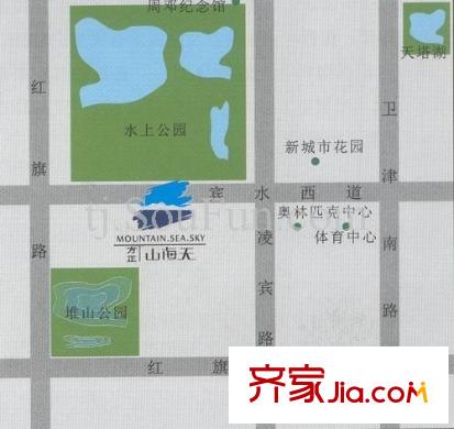 方正山海天交通圖