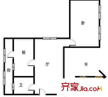 植園里戶(hù)型圖戶(hù)型圖 1室1廳1衛(wèi)1廚