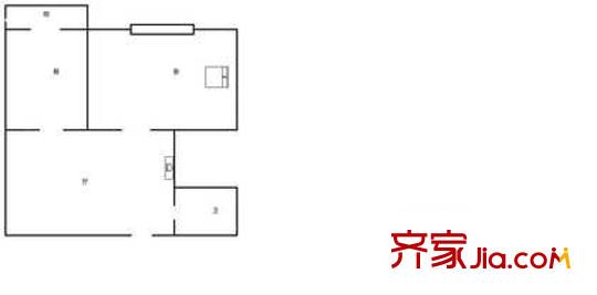 西青道樓戶型圖戶型圖 1室1廳1衛(wèi)1廚