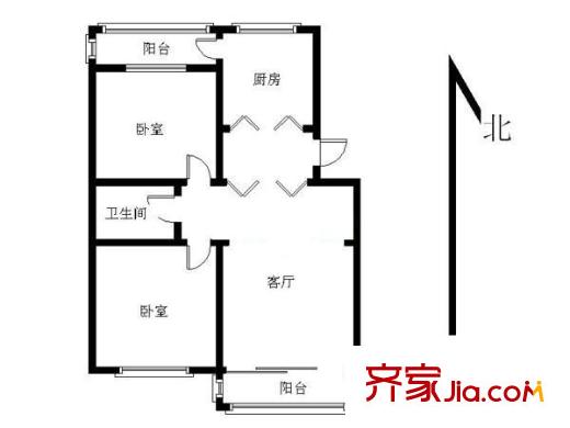 植園里 2室 戶型圖