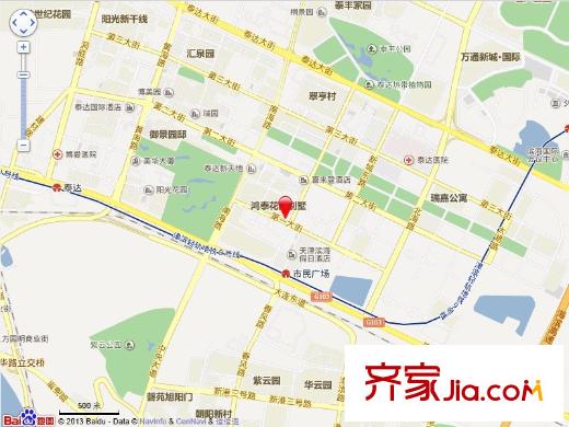 鴻泰花園交通圖