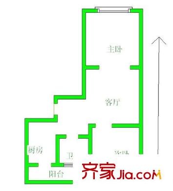 南開(kāi)金禧園戶型圖戶型圖 2室2廳1衛(wèi)1廚