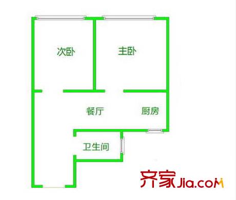 連榮里戶型圖戶型圖 2室1廳1衛(wèi)1廚