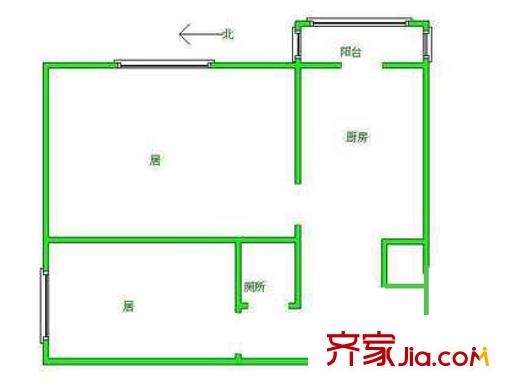 連榮里戶型圖戶型圖 2室1廳1衛(wèi)1廚