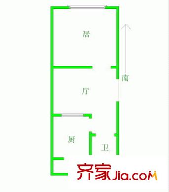 佳園新里戶型圖戶型圖 1室1廳1衛(wèi)1廚