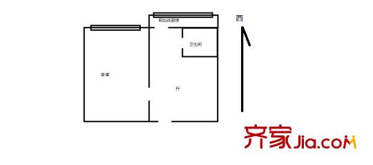 龍井里 1室 戶型圖