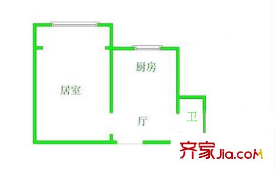 連榮里戶型圖戶型圖 1室1廳1衛(wèi)1廚
