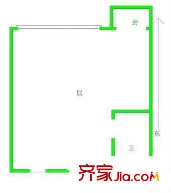 永基花園戶型圖戶型圖 1室1衛(wèi)1廚