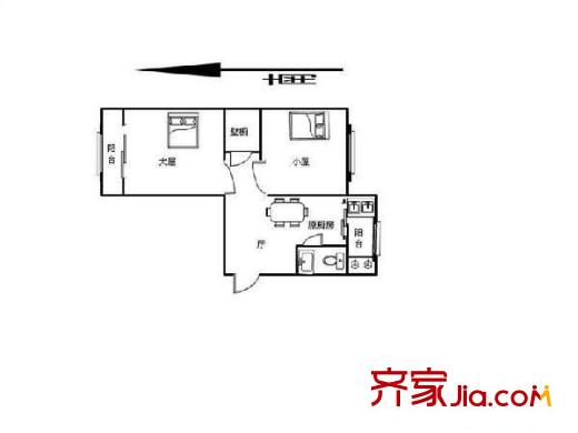 嘉陵北里 0室 戶型圖