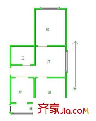蘇堤?hào)|里 2室 戶型圖