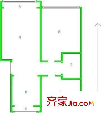 貽成園戶型圖戶型圖 2室2廳1衛(wèi)1廚
