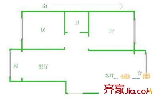 國(guó)強(qiáng)里戶型圖戶型圖 2室1廳1衛(wèi)1廚