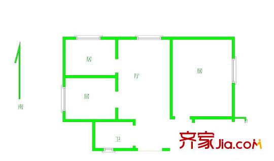 珠峰里戶型圖戶型圖 3室1廳1衛(wèi)1廚