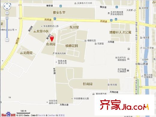 會(huì)澤園交通圖