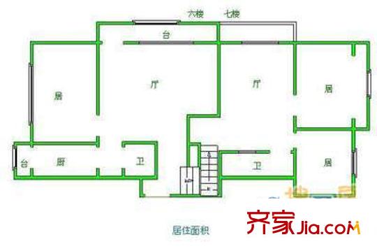 麥格理晨星園戶型圖戶型圖 3室2廳2衛(wèi)1廚