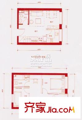 嘀嗒戶型圖A戶型 2室2廳2衛(wèi)
