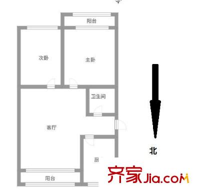 金淼園 2室 戶型圖