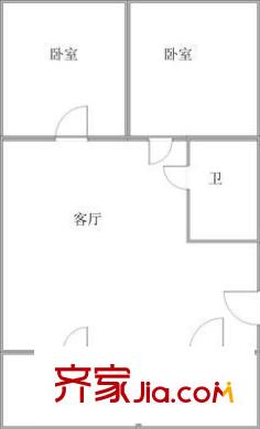 金淼園戶型圖戶型圖 2室1廳1衛(wèi)1廚