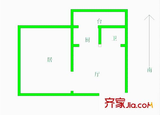 衛(wèi)安南里戶型圖戶型圖 1室1廳1衛(wèi)1廚