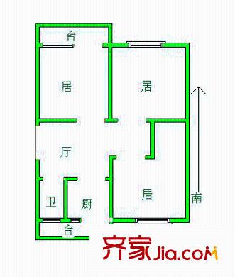 生昌里 3室 戶型圖