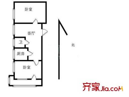 生昌里 2室 戶型圖