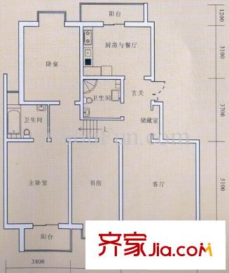 天江格調(diào)花園戶(hù)型圖戶(hù)型圖 3室2廳2衛(wèi)